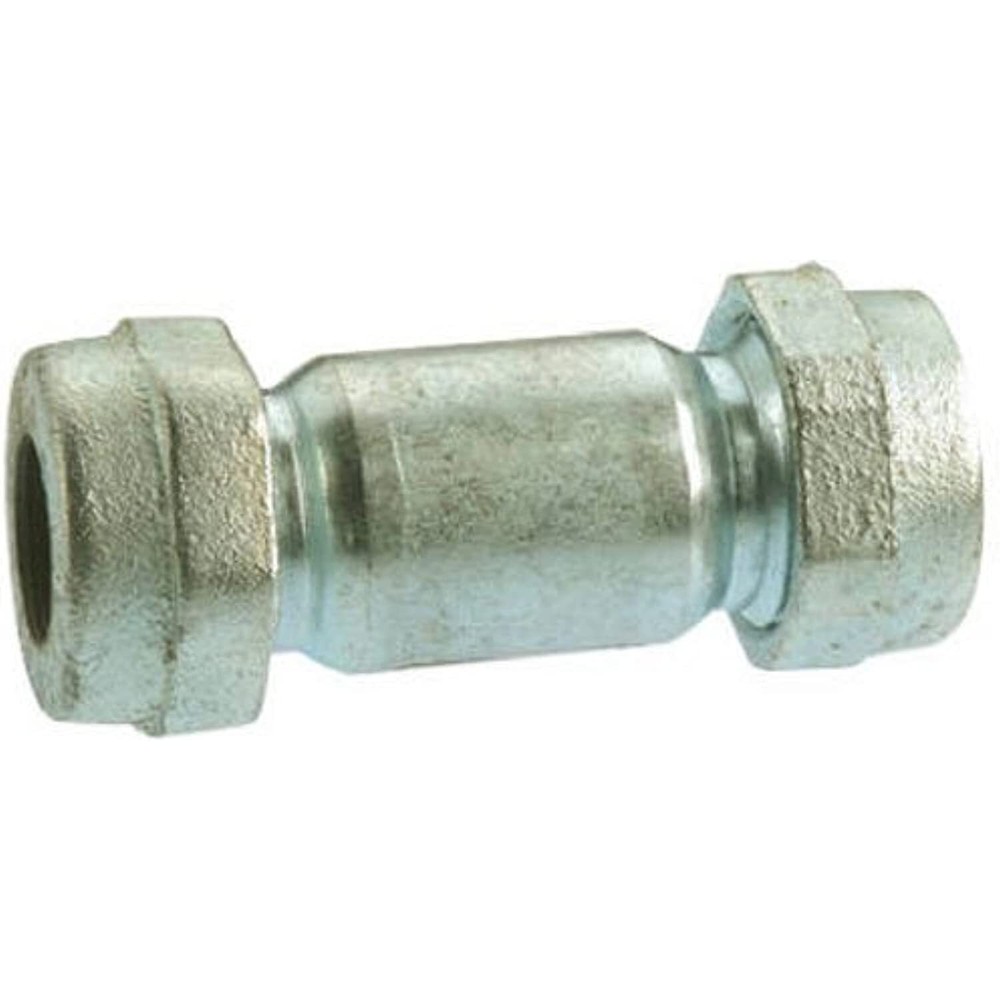 PANNEXT FITTINGS G-LCC07 Galvanized Compression Coupling, 3/4"