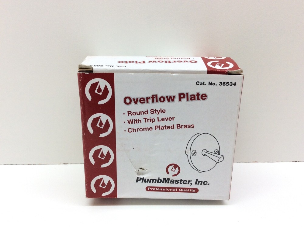 PlumbMaster Round Overflow Chrome Plated Brass 36534