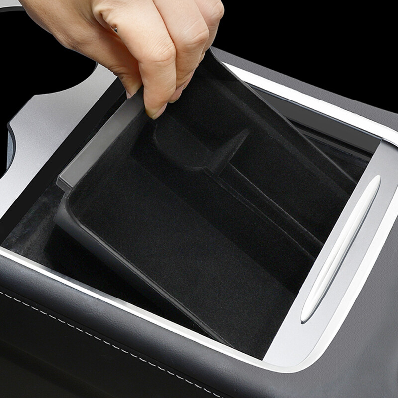 Car Storage Box Center Armrest Box Cup Holder Console Hidden Organizer Accessory