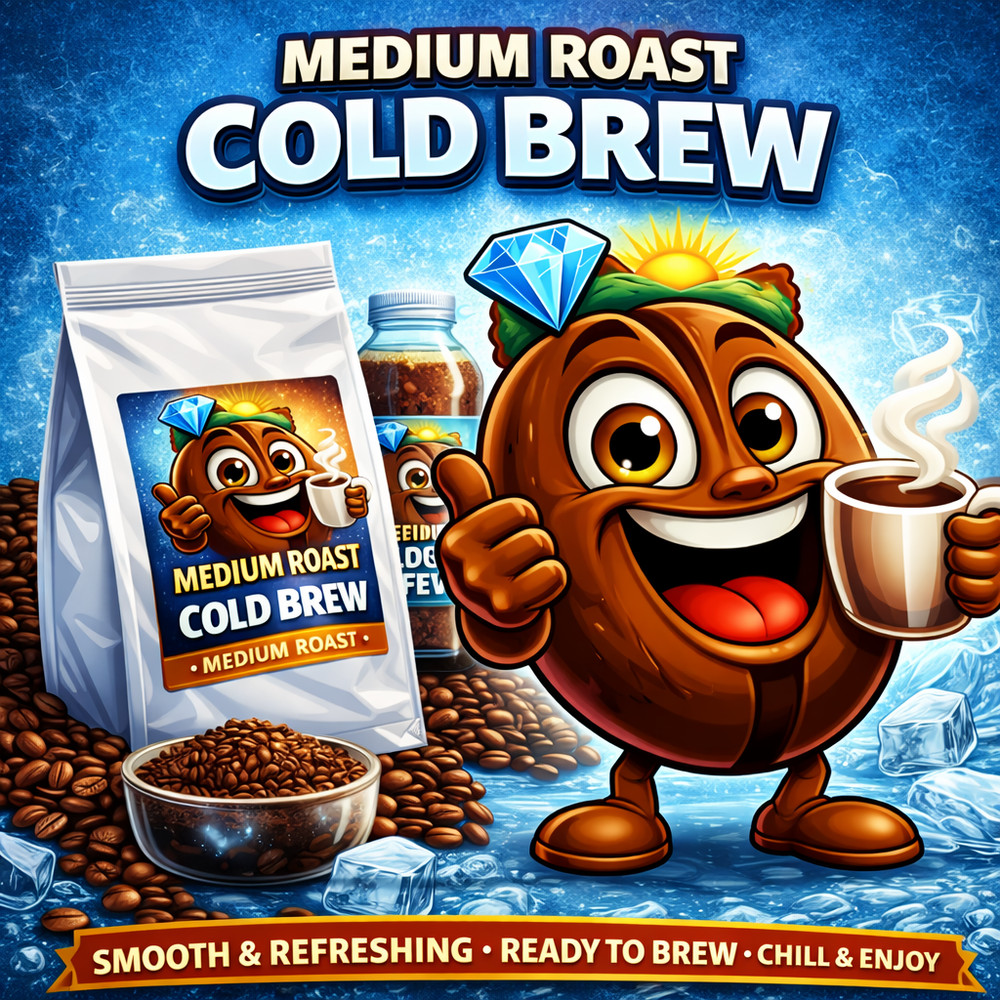 Medium Fresh Roasted Cold Brew Coffee