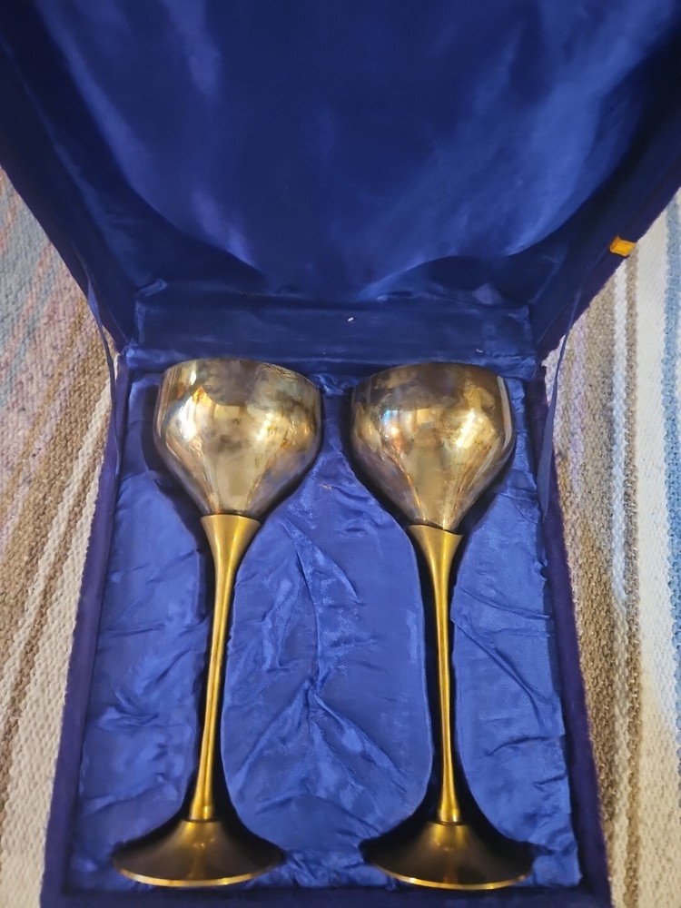 vintage wine goblet