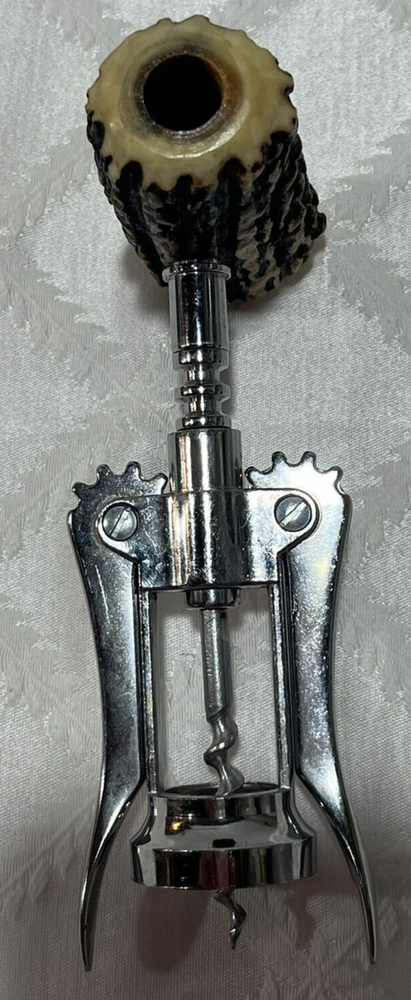 Vintage Corkscrew Stag Antler Handle