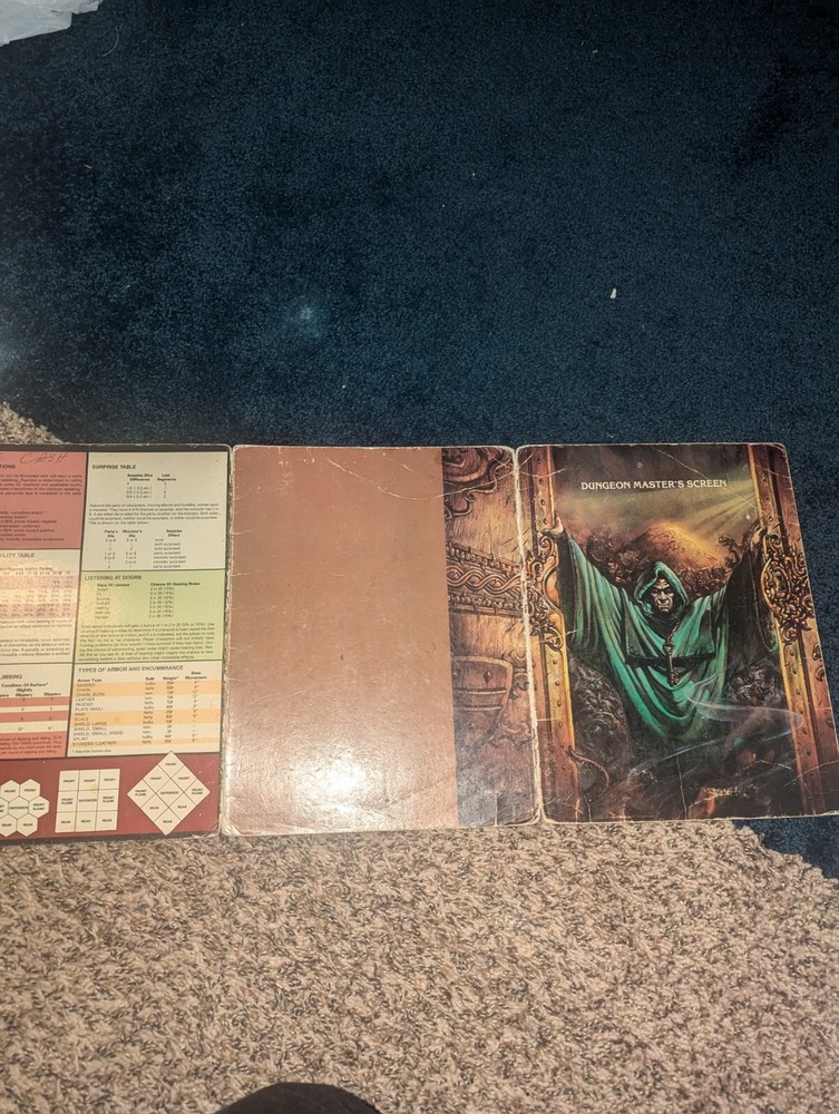 AD&D Dungeon Master’s Screen 9146 TSR 1985 Advanced Dungeons & Dragons D&D