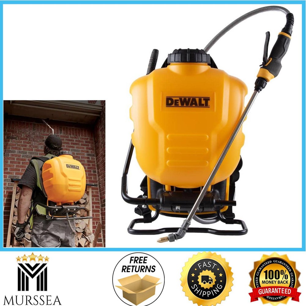 DEWALT 4 Gal. internal piston pump Backpack Sprayer 50 in. heavy-duty