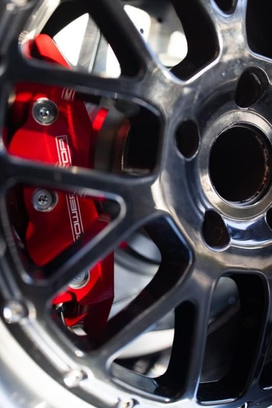 Front S2584 Red Powder Coated Calipers - Easy Install, Fits Multiple Vehicles