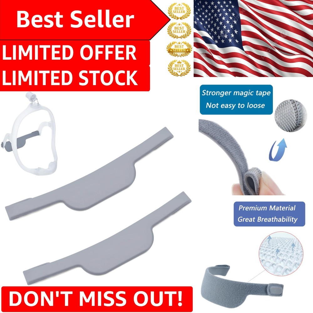 2 Replacement Headgear Straps for DreamWear – Adjustable Soft Comfort Design