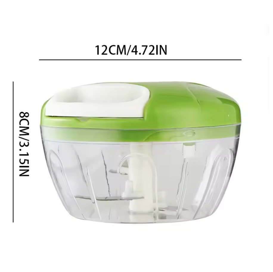 Manual Pull String Chopper, Mince Garlic & Ginger Fast. 14x10x14cm, Easy Clean