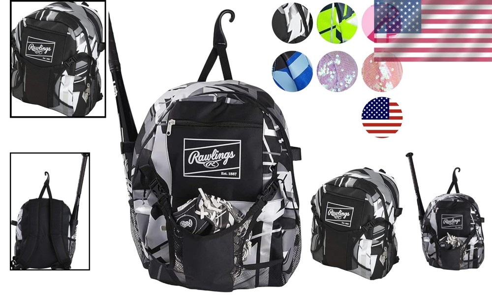 Ultimate Organization Backpack for Youth Baseball & Softball - Adjustable Straps