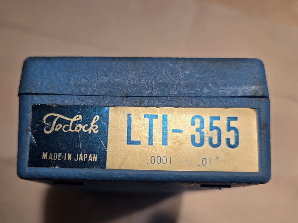 Teclock LTI-355 .0001 Dial Test Indicator with Accessories and Case