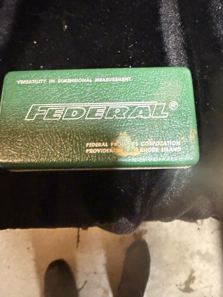 Federal .0025MM Testmaster Test Indicator Set T-3 w /Case AND INSTRUCTION
