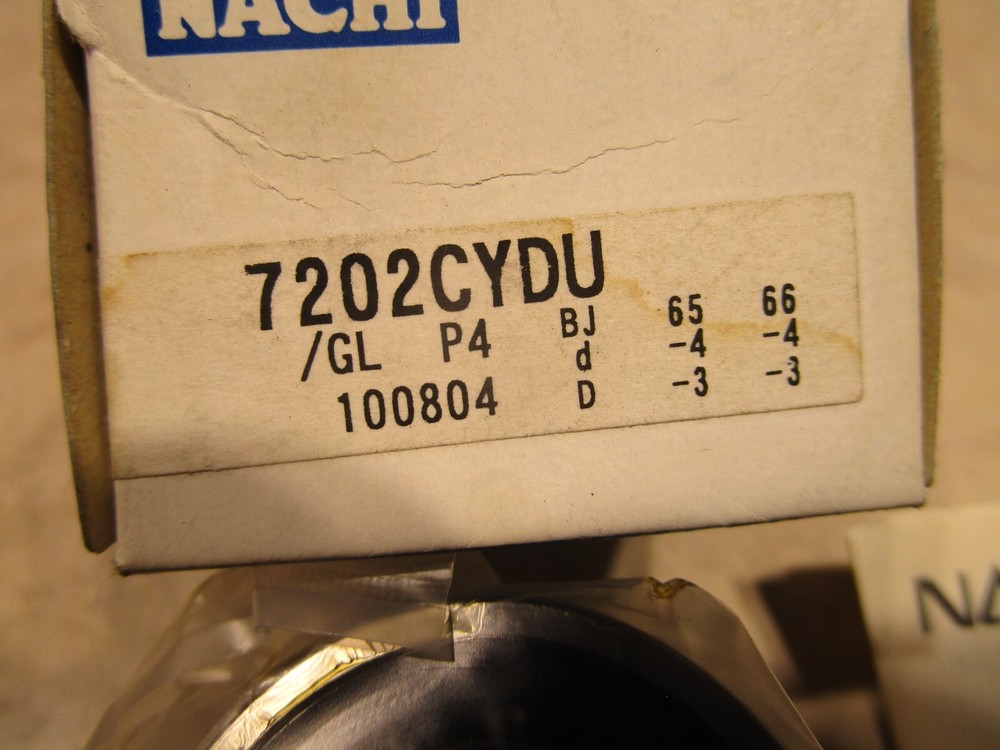 NACHI 7202CYDU/GL ANGULAR CONTACT BEARING, P0291