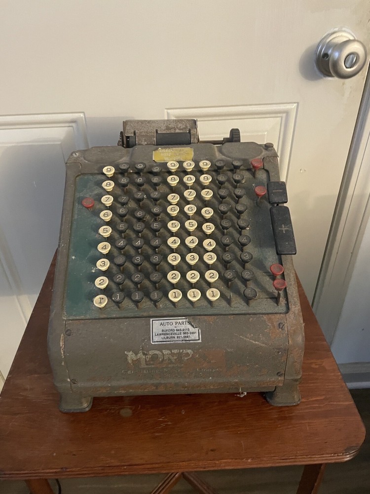Vintage Monroe Adding Machine Calculator 1950s