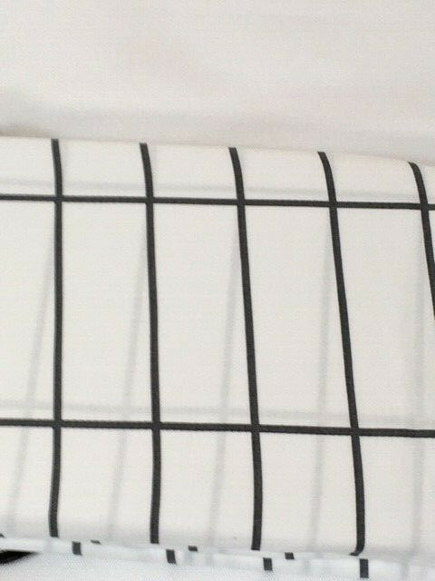 SALT Easy Care Standard Pillowcase Set - White with Gray Stripes