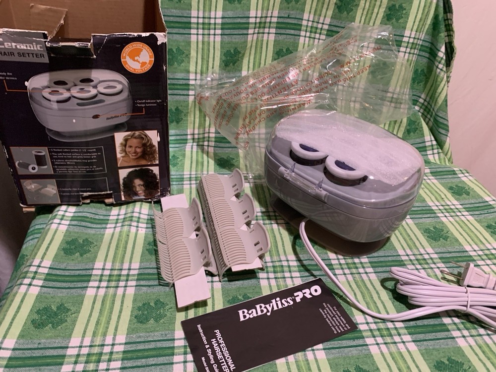❤️BaByliss Pro Ceramic Instant Heat 5 Roller Set Hot Rollers Curlers Jumbo