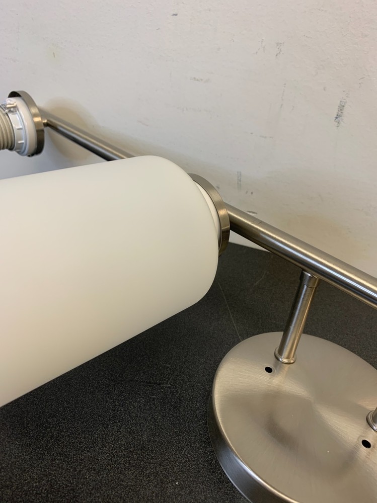 Progress Lighting P2160-09 Bathroom Vanity Light, 4-Light, Brushed Nickel, Etche