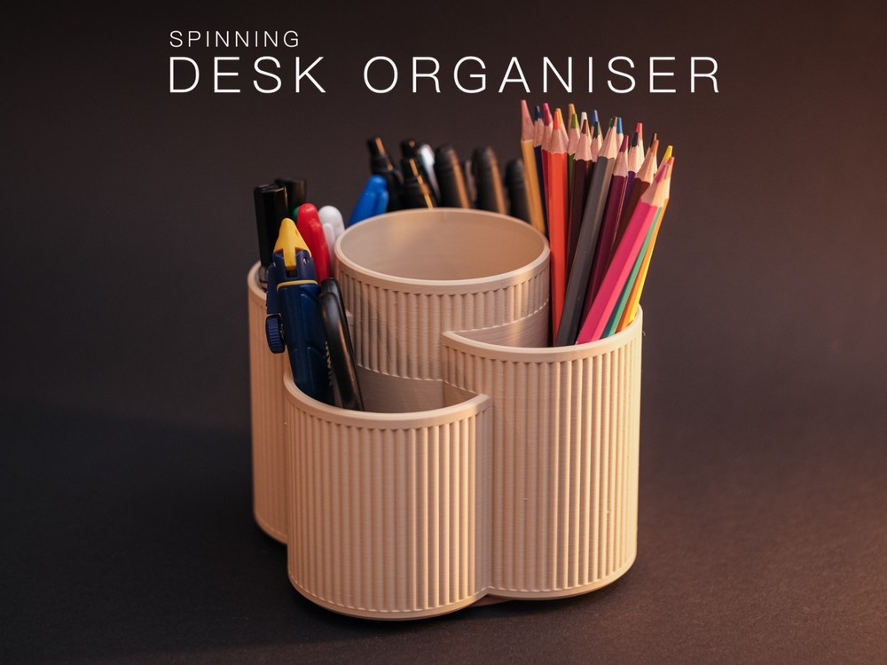 Rotating Desk Organiser – Spinning Pen Holder Storage