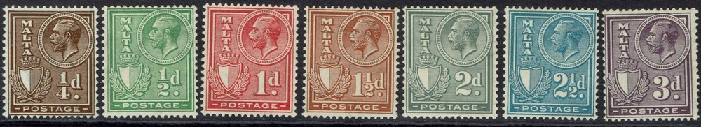 MALTA 1926 KGV INSCRIBED POSTAGE ¼D - 3D