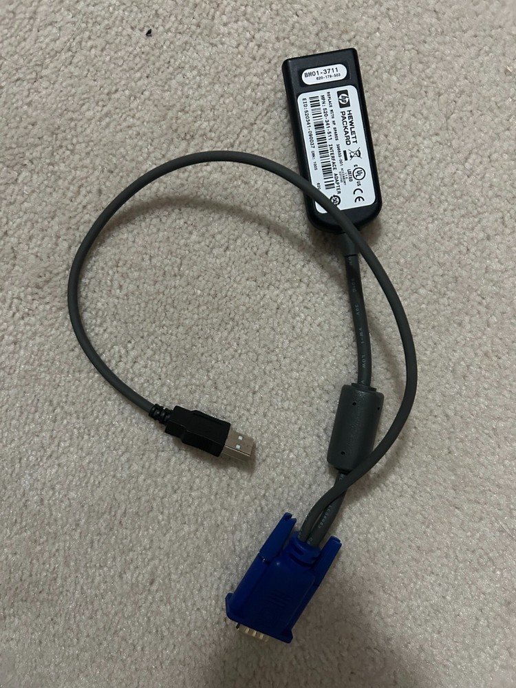 HP 396633-001 KVM USB Interface Adapter Cable 520-341-511