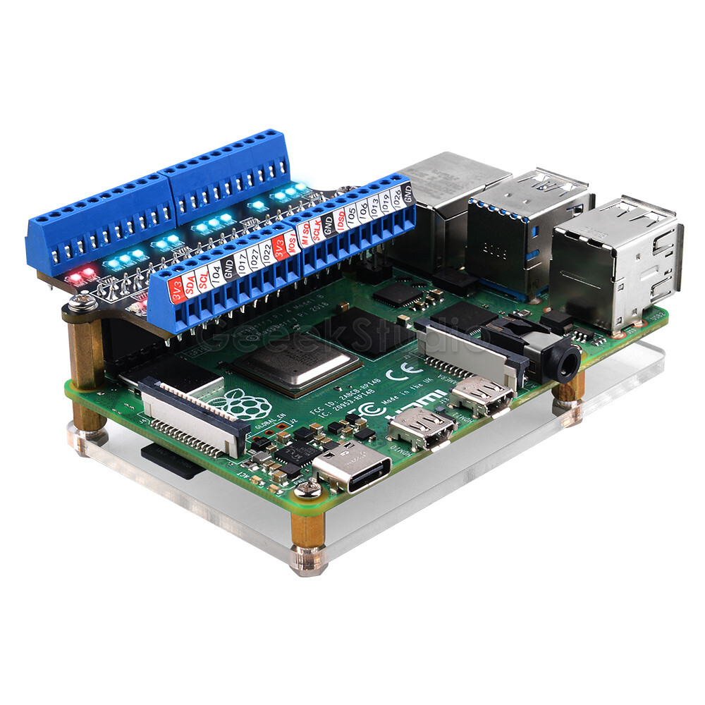Raspberry Pi GPIO Expansion Board LED Screw Terminal Hat With Screwdriver