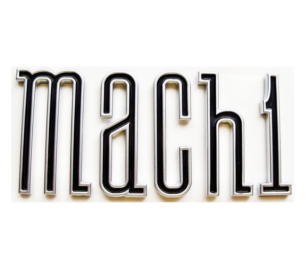 2003-2004 MUSTANG MACH 1 TRUNK LETTERS, PEEL AND STICK