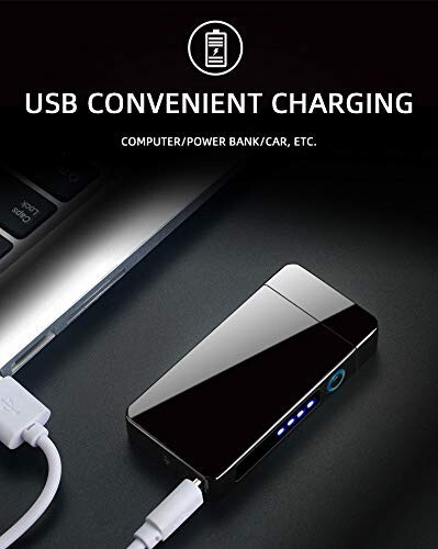 Archibald Electric Lighter, Waterproof/Windproof, USB Rechargeable
