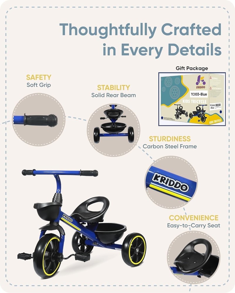 Interactive Safe Trike for Kids Aged 24 to 4 - Development Focused