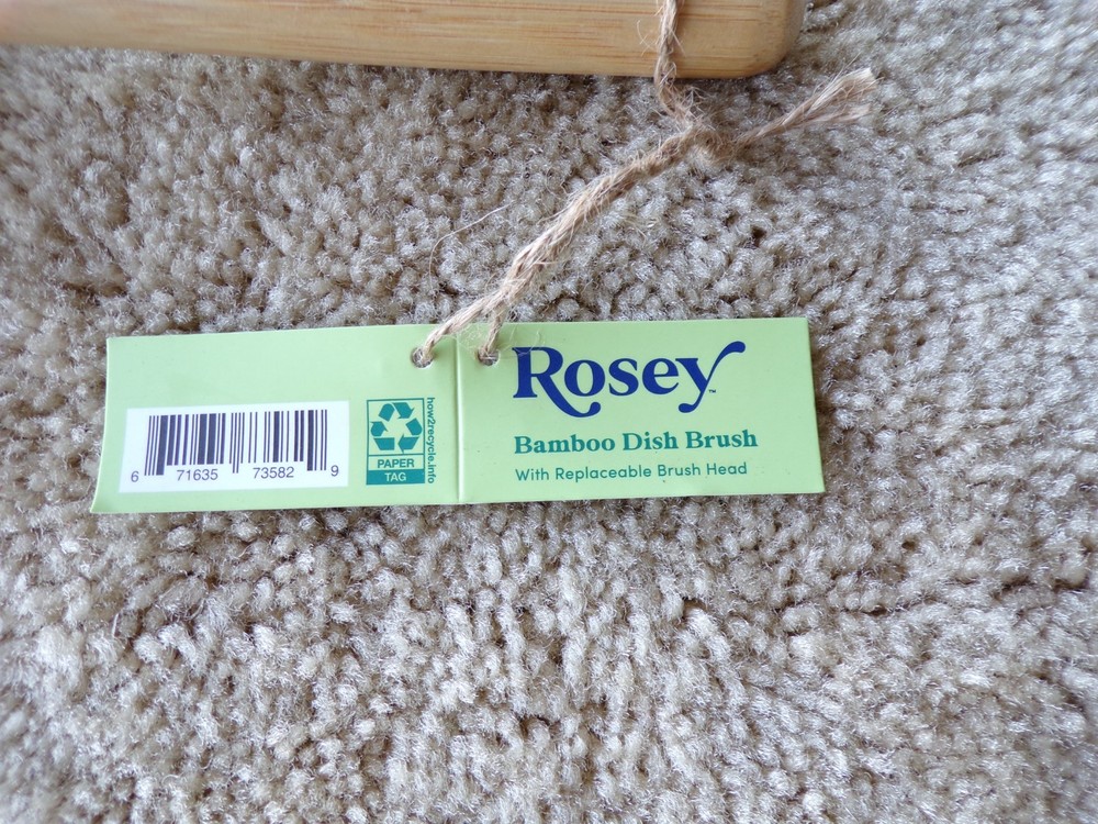 Rosey Bamboo Dish Brush @d8