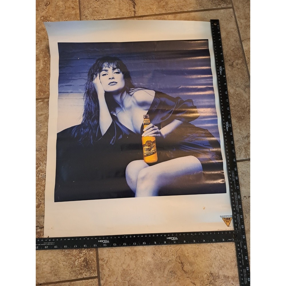1990s Miller Genuine Draft Beer Poster MGD