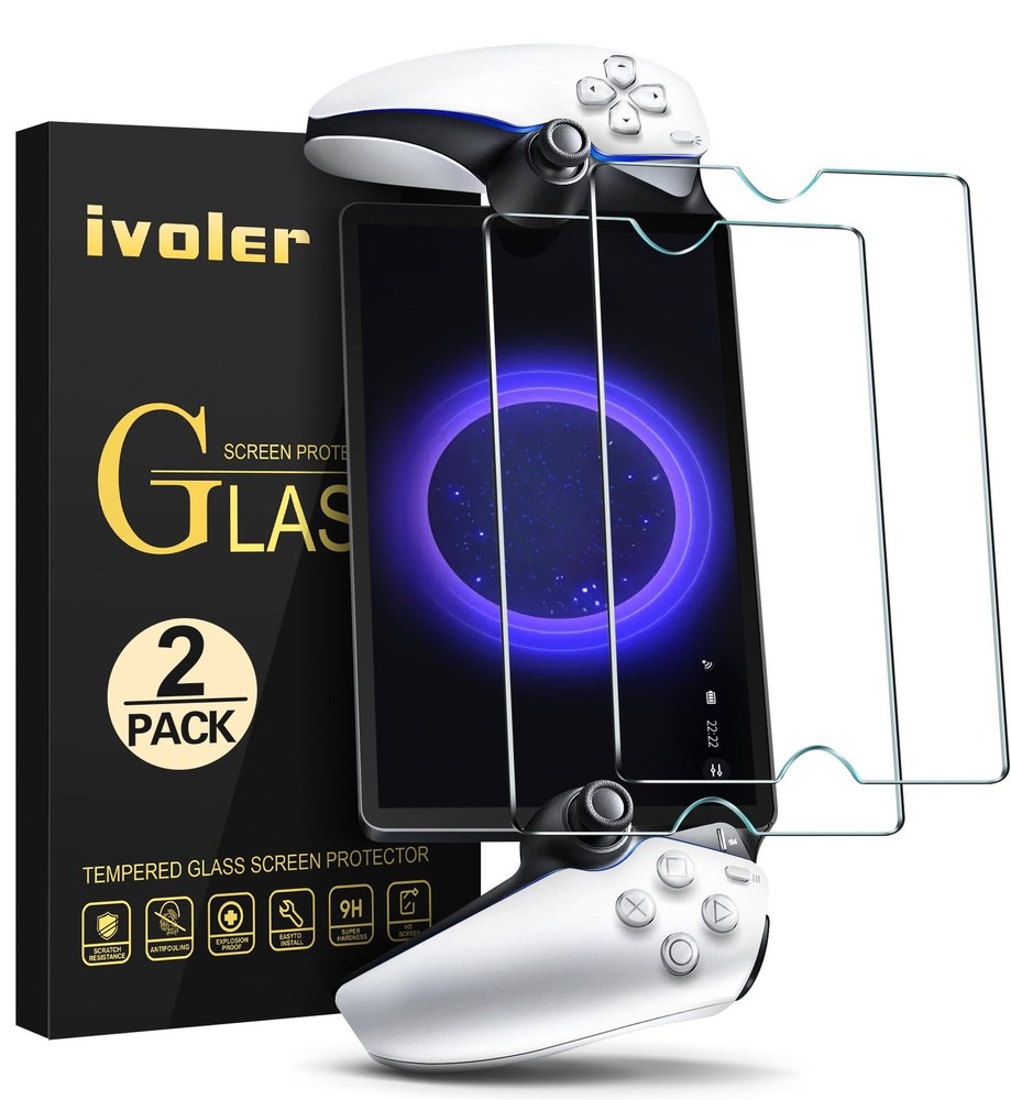 ivoler 2-Pack Screen Protector Tempered Glass for 8 inches, Transparent