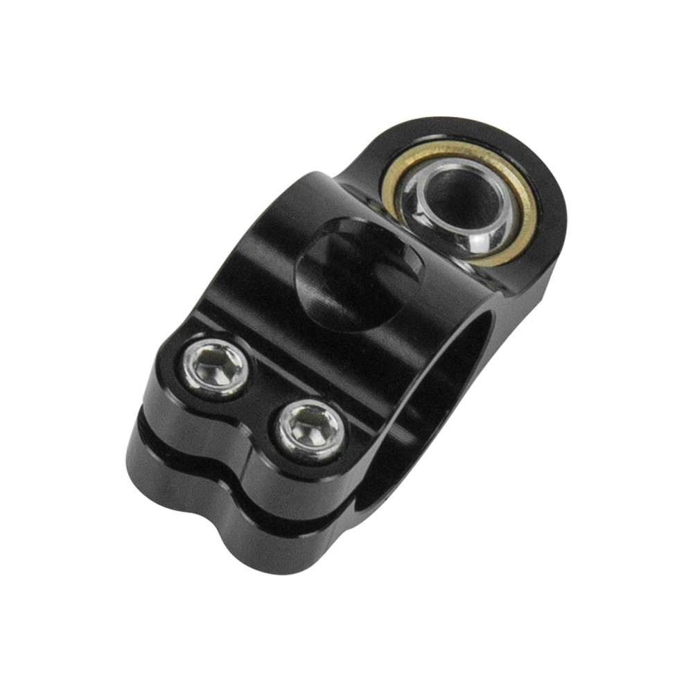 For Motorcycle Steering Stabilizer Damper 25mm / 1" Black Bracket Clamp Mount