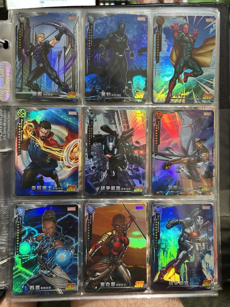 Camon Marvel Battle of Vengeance (box) Complete R & SR sets