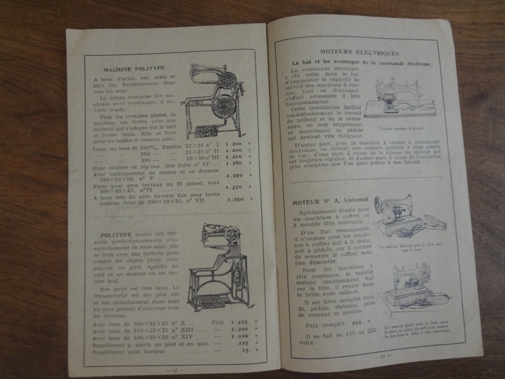 Old General Catalog Sewing Machines & Cycles - Illustrated