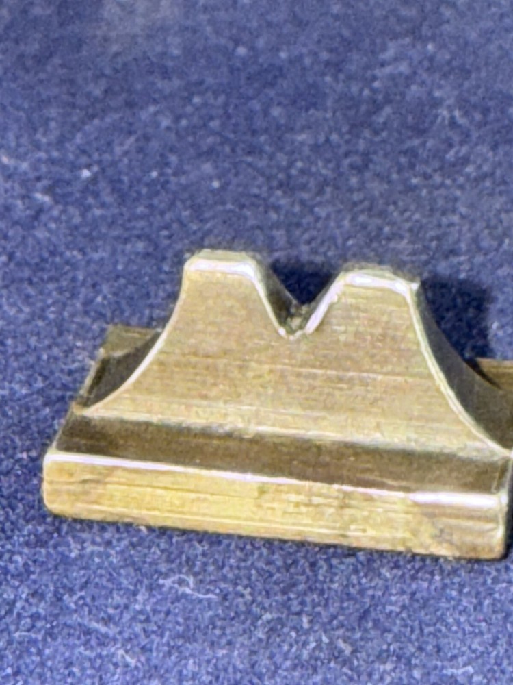 Hawken Type Muzzleloader Black Powder Rifle Barrel Mounted Rear Sight L 1333