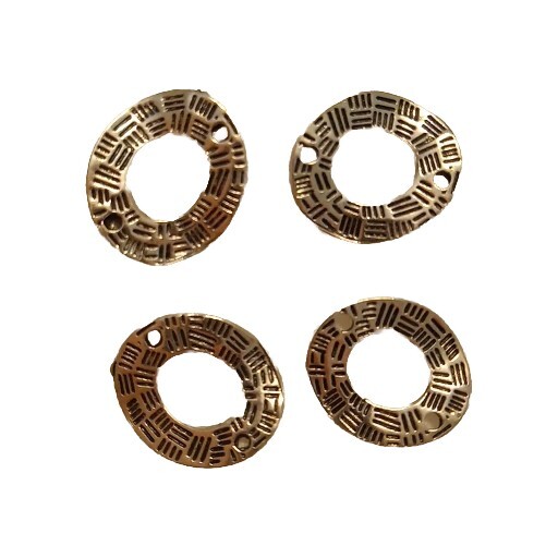 Tibetan Style Connector 4pk 18x15mm
