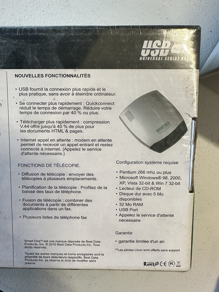 NEW Best Data V.92/V.44 High Performance 56K Data Fax Modem