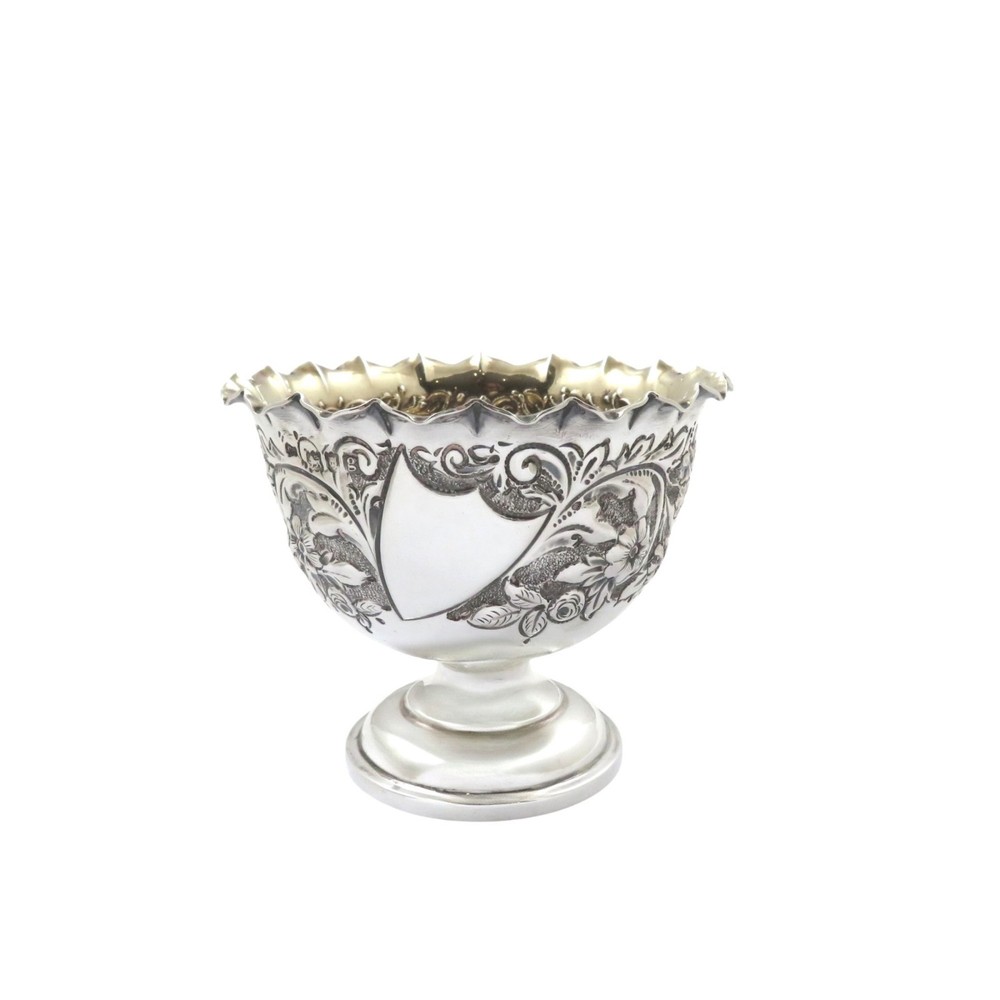 ANTIQUE EDWARDIAN STERLING SILVER BOWL 1902