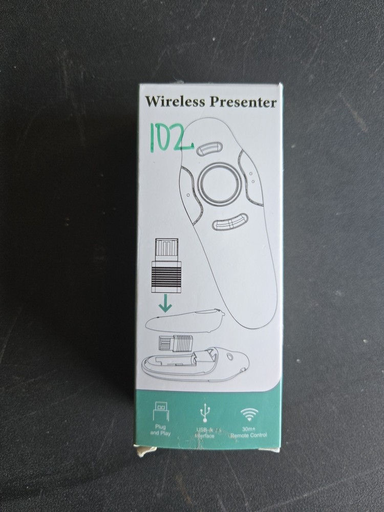 Wireless Presentation Clicker for PowerPoint Presentations, USB Dongle Presenter
