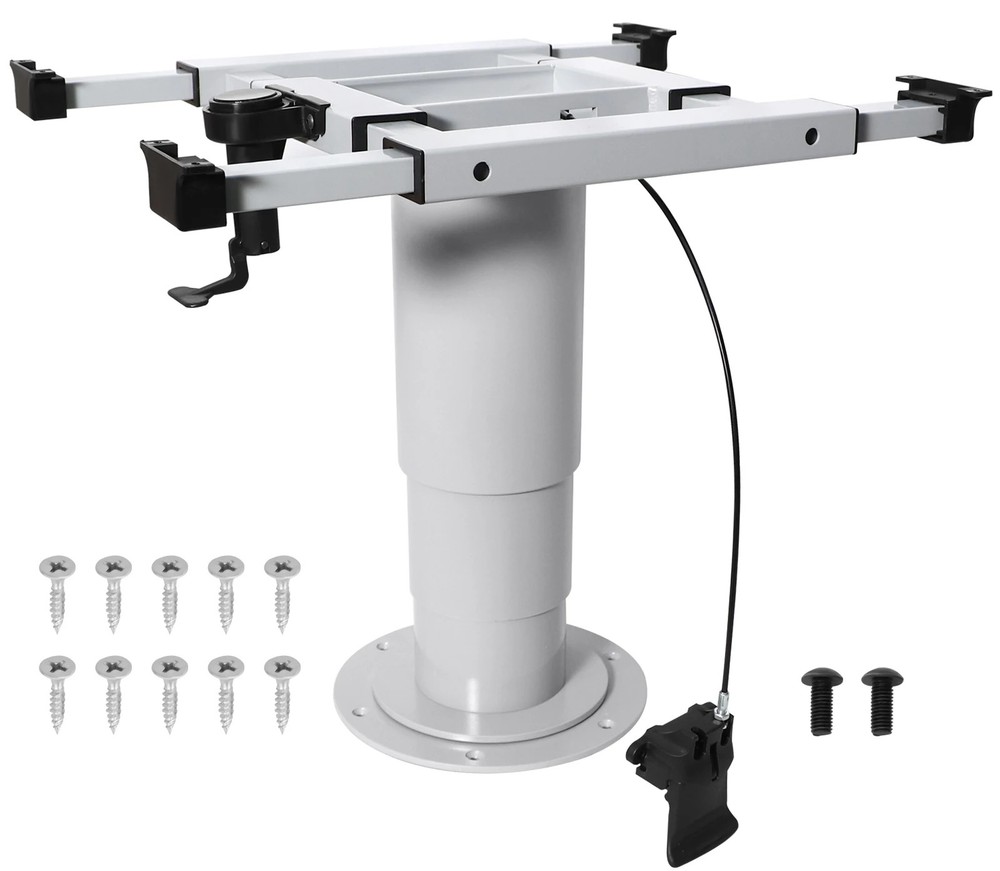 Camper Table Legs with Pneumatic Lift and Four-way Adjustable Function 35-73cm