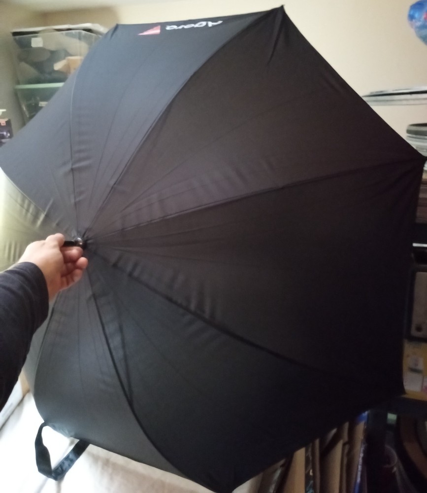 AGERO Black Large 42" Umbrella *handle flaw