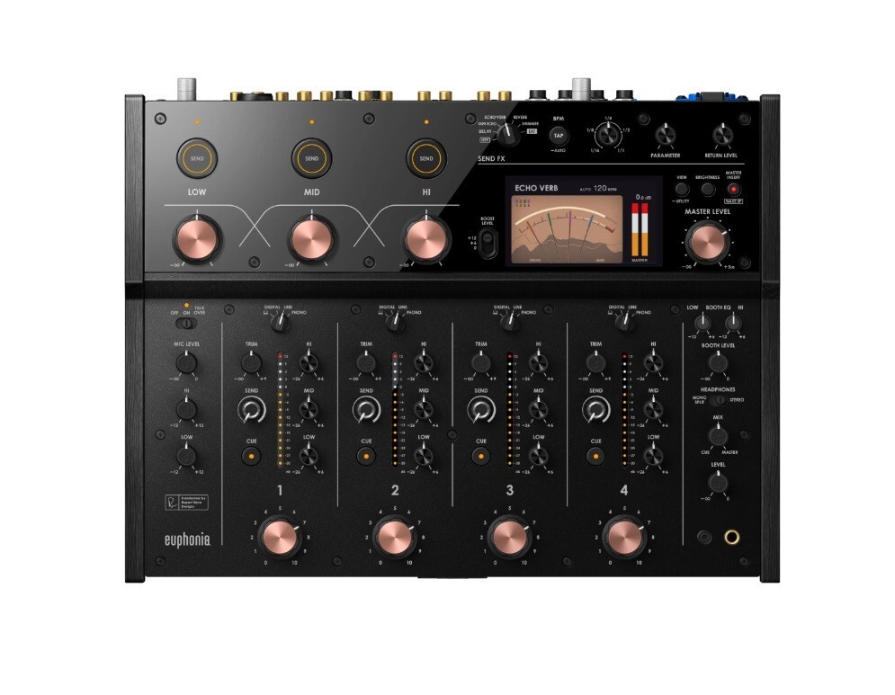 AlphaTheta Euphonia Professional 4-Channel Rotary Mixer
