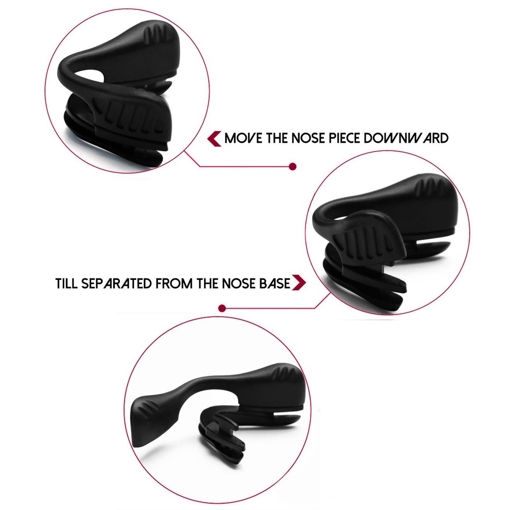 Lenslog Silicone Replacement Nose Piece Pad for-Oakley M2 Frame / XL - Black