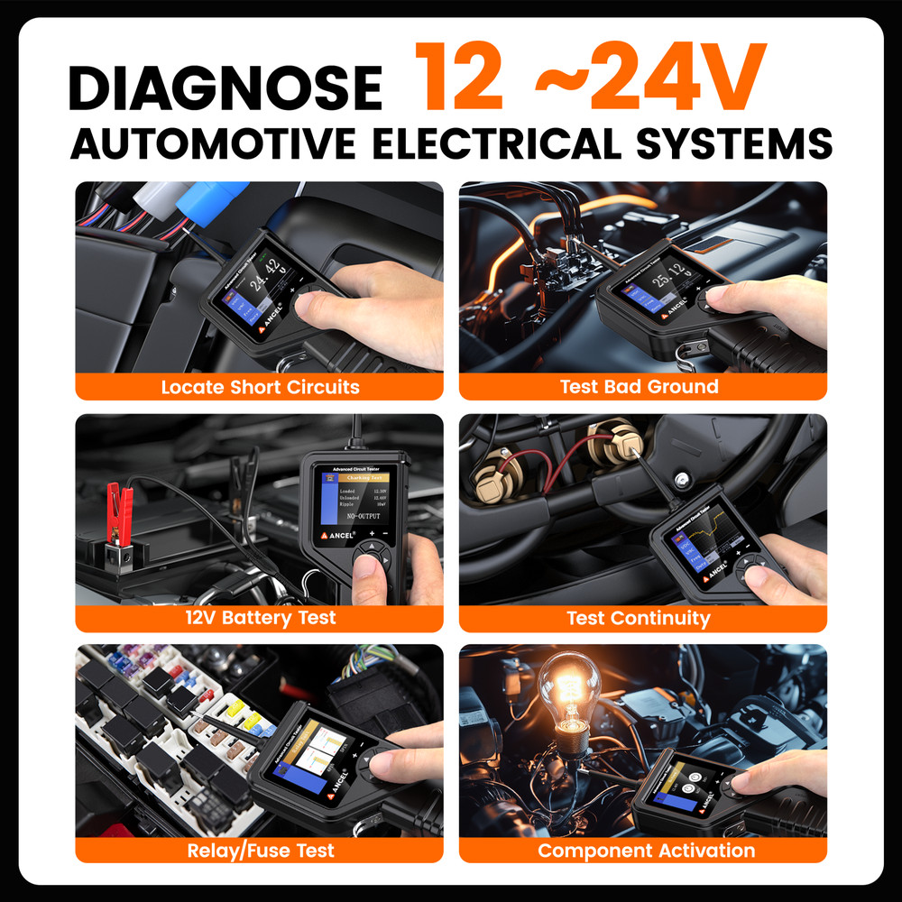 Ancel PB600 Power Circuit Probe Tester Resistance Diode Tset Continuity Testing