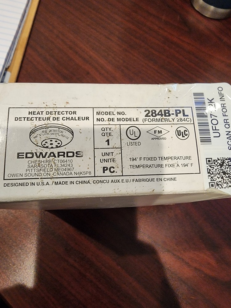 EDWARDS 284B-PL - Heat Detector