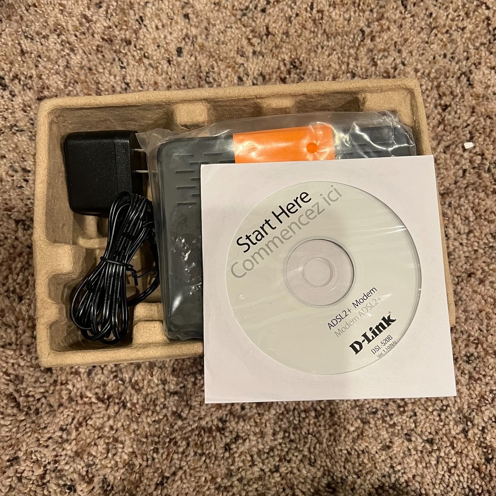D-Link ADSL2+ Ethernet Modem-DSL-520B Broadband
