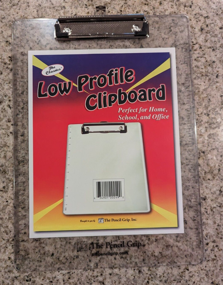 Low Profile Clipboard perfect for home school and office