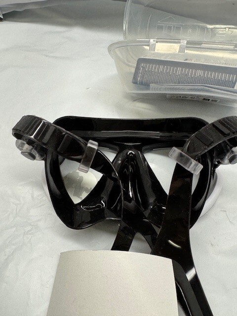 Mares X Vision Diving Mask-with Plastic Box-Black/White /Black*New