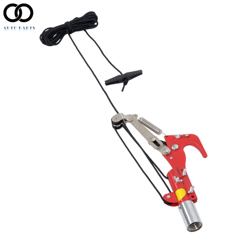 Manual Pole Saw 27 ft Extendable Tree Pruner, Sharp Steel Blade and Scissors