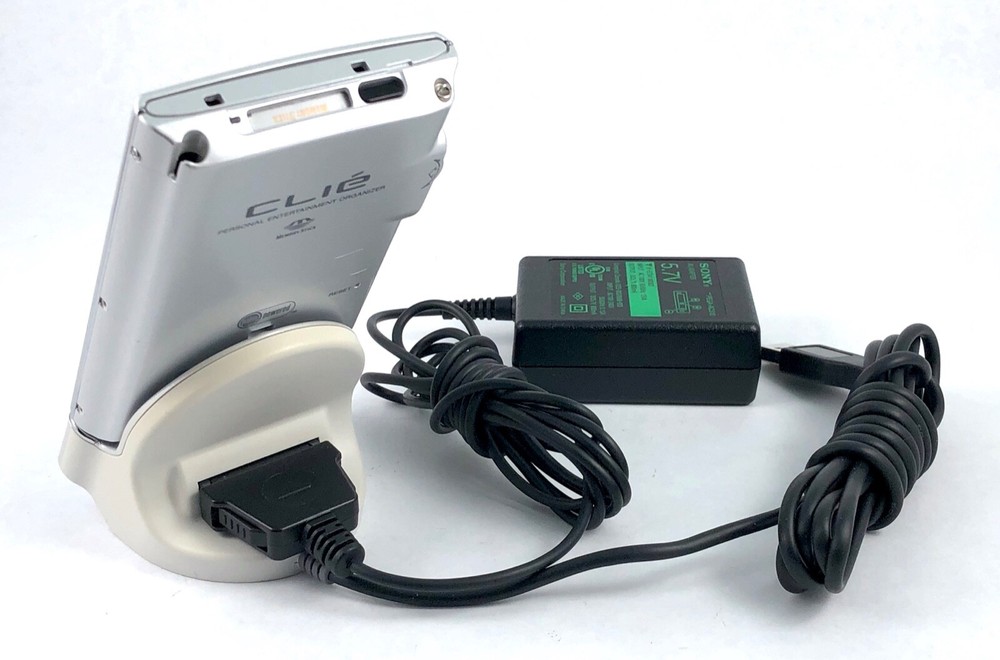 Sony CLIÉ Handheld PEG-N610C Palm Organizer PDA, Power Adapter, USB Cradle Dock