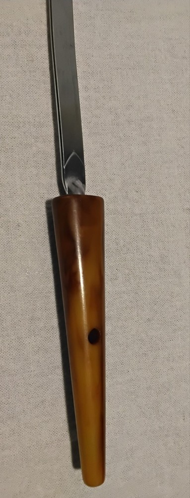 Vintage Strainer Ladel Bakelite Handle 11" Kitchen Utensil