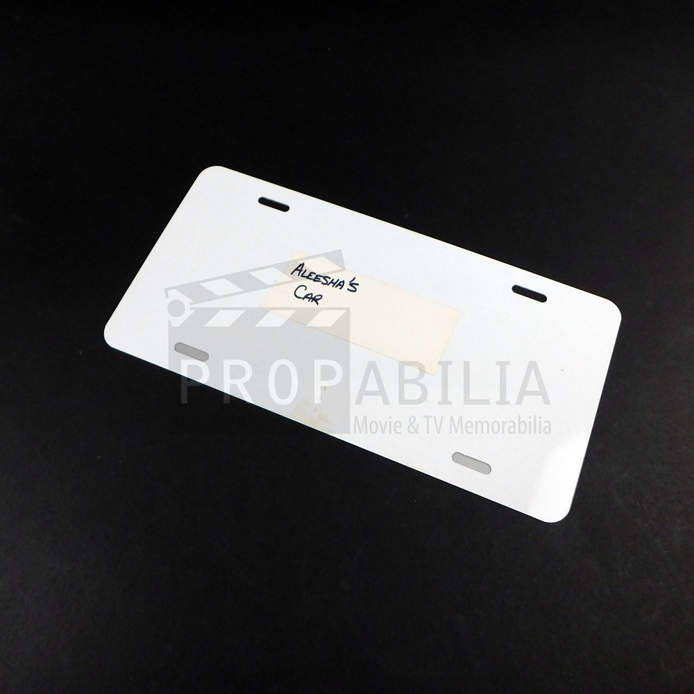 UPLOAD Aleeshas License Plate Original Prop (0010-7469)
